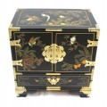 elegant cabinet est-oriental, de budoir. lacquer & pictura manuala. Taiwan anii' 70